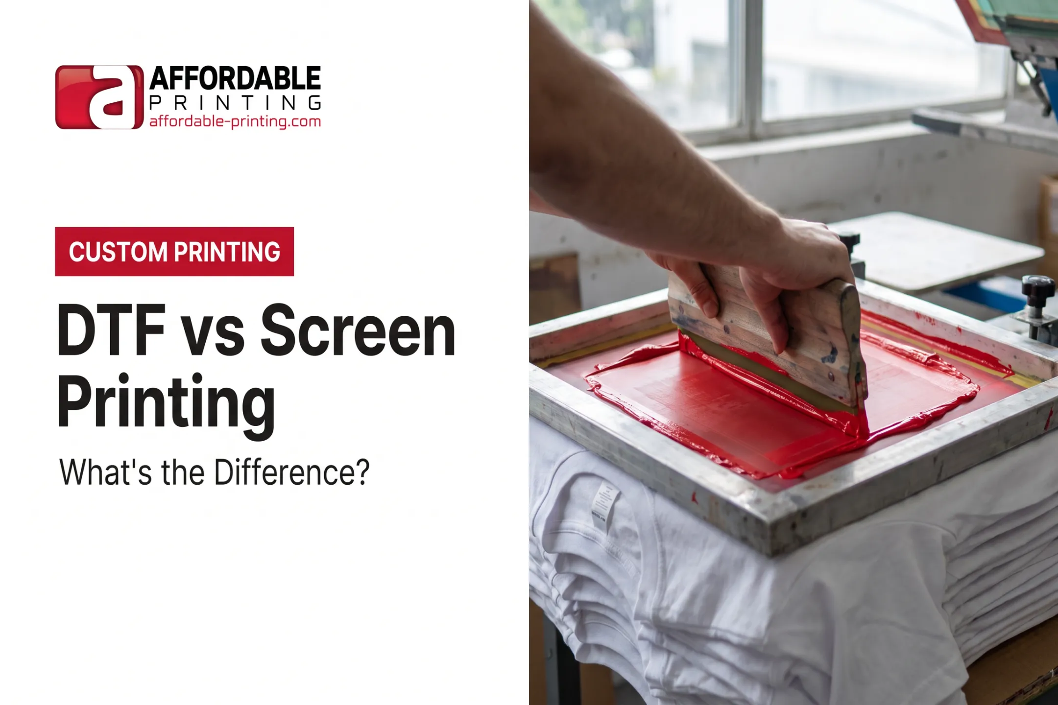 DTF vs Screen Printing: What's the Difference?