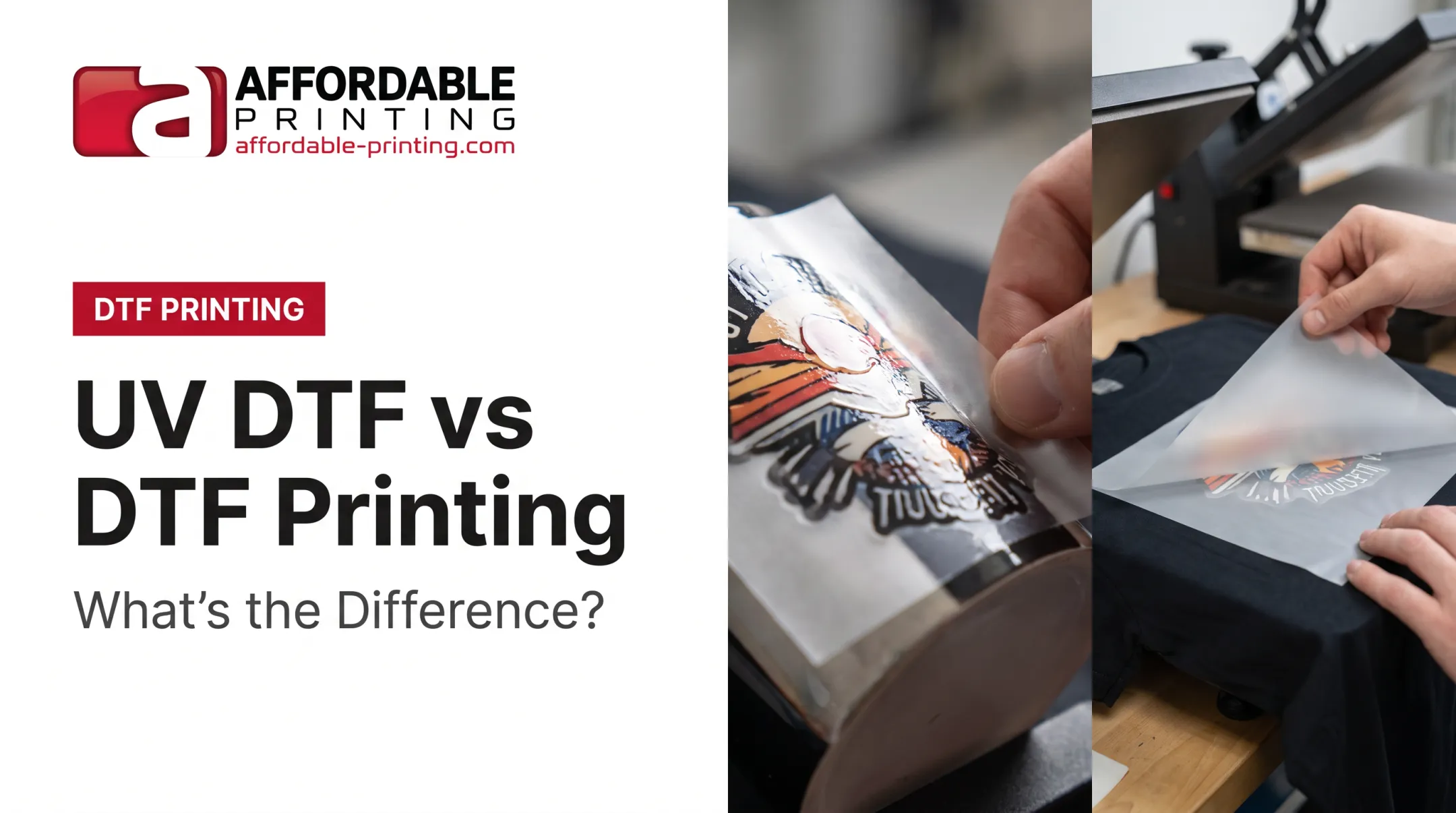 UV DTF vs DTF Printing: What's the Difference?