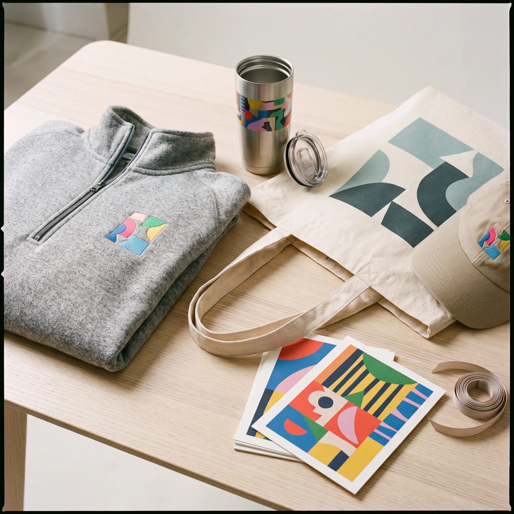 Custom branded onboarding gifts prepared for new employees