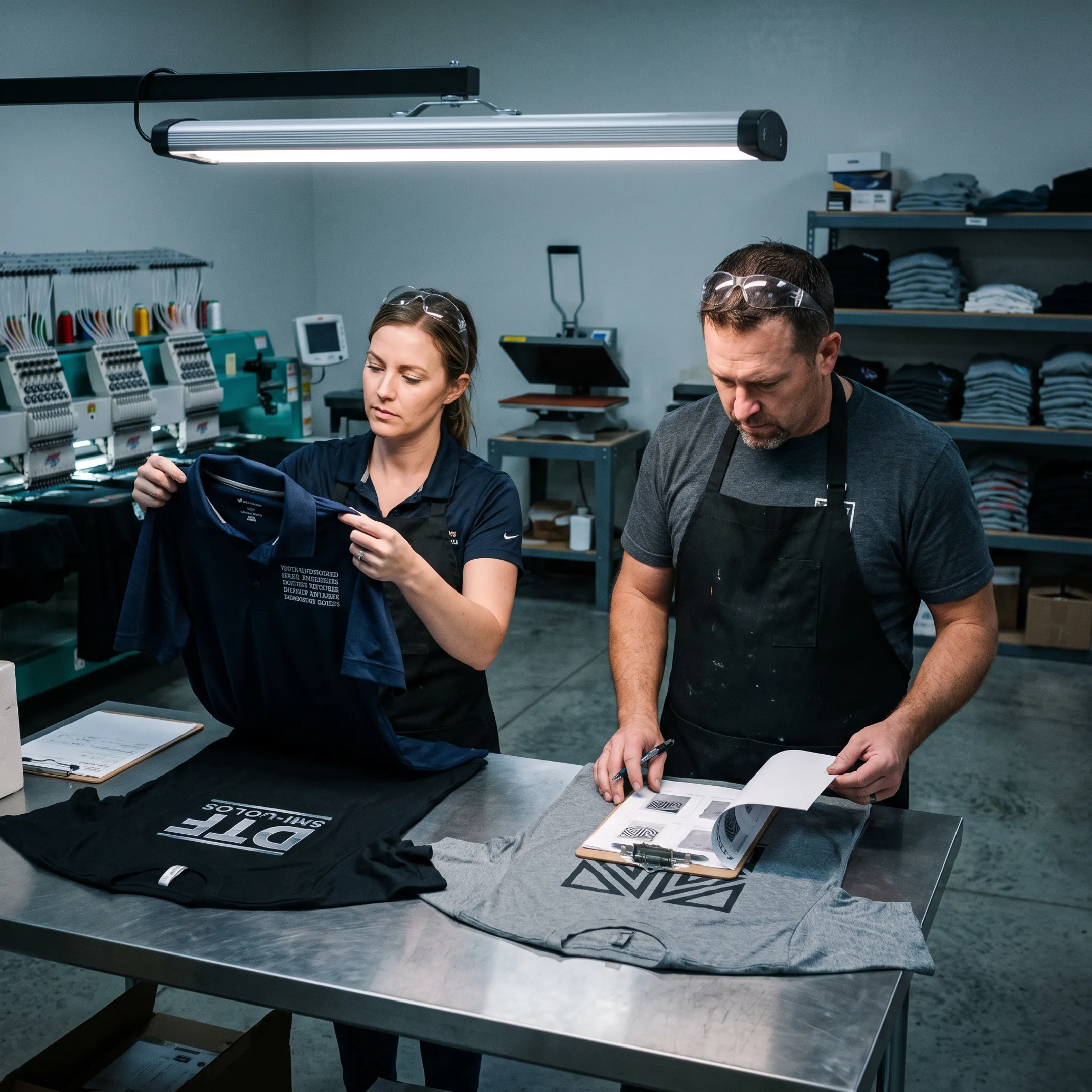 Printed and embroidered promotional apparel prepared for a Salt Lake City organization