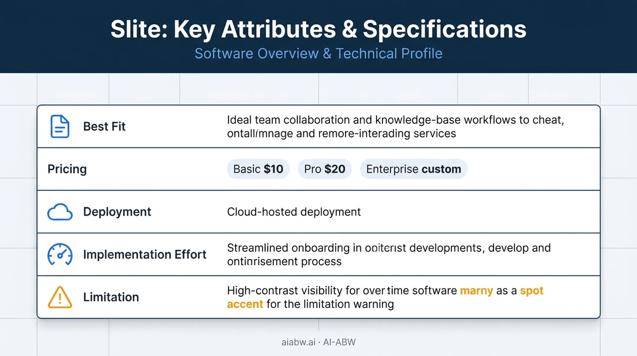 Internal knowledge base category snapshot: pricing model and integration features