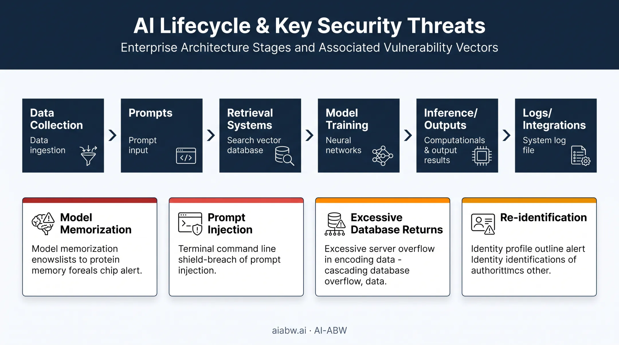AI privacy threats across data lifecycle from collection to output