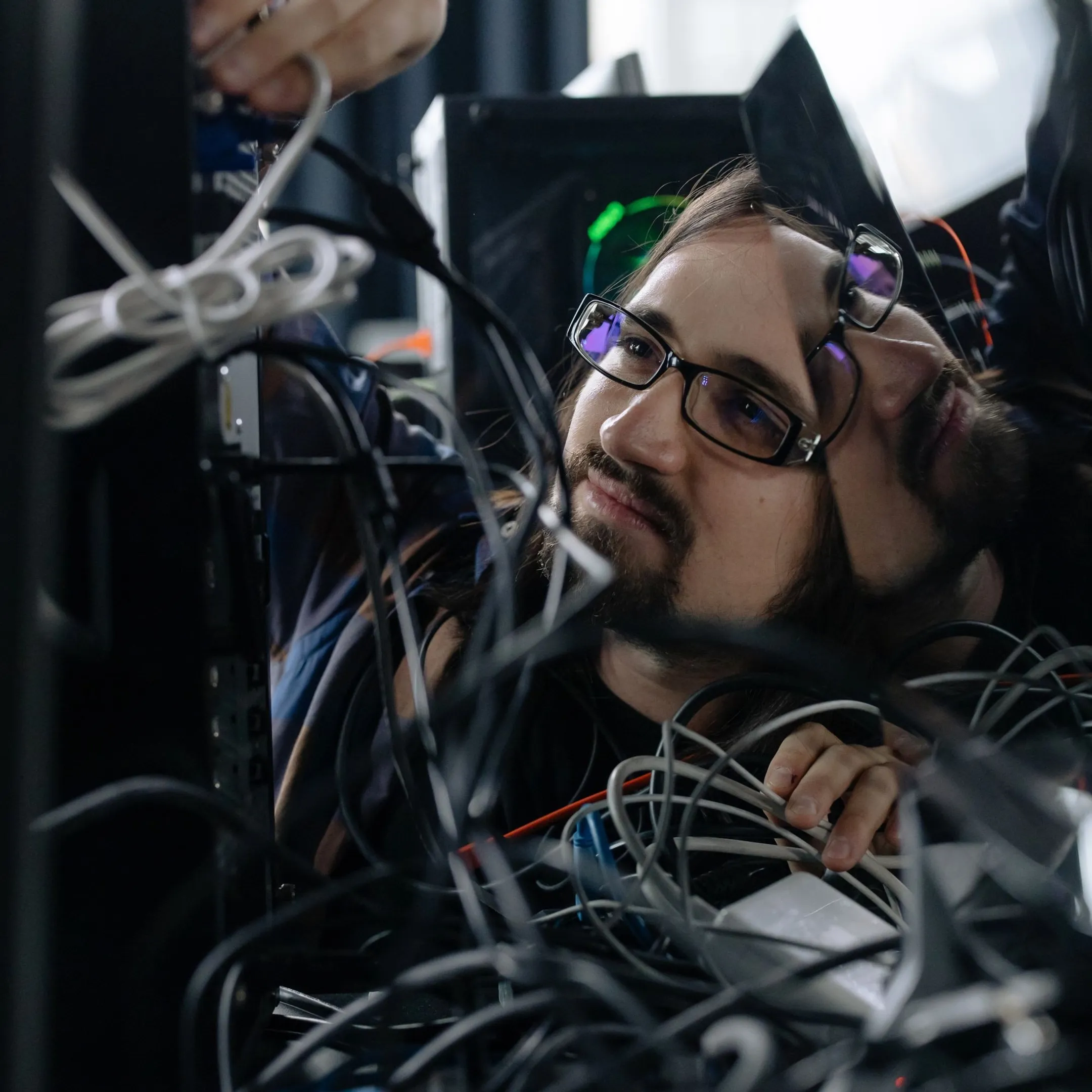 Team reviewing a private AI deployment and controlled data connections