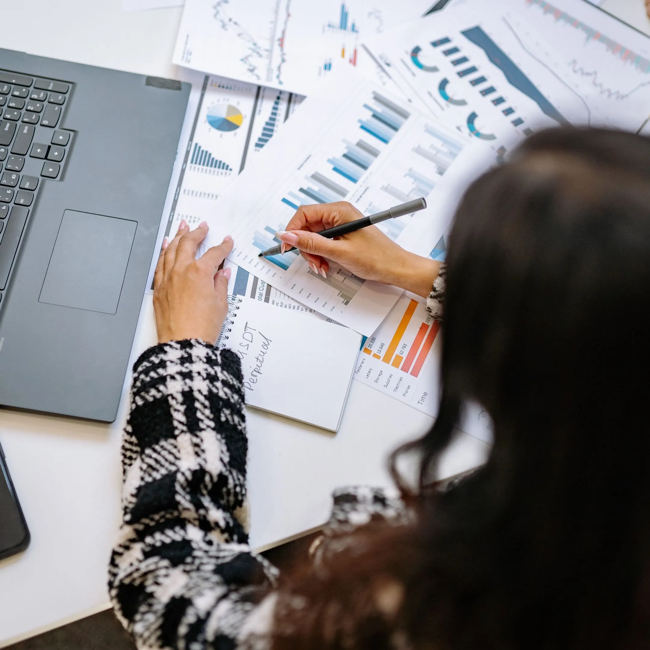 Employee using a private AI document knowledge assistant