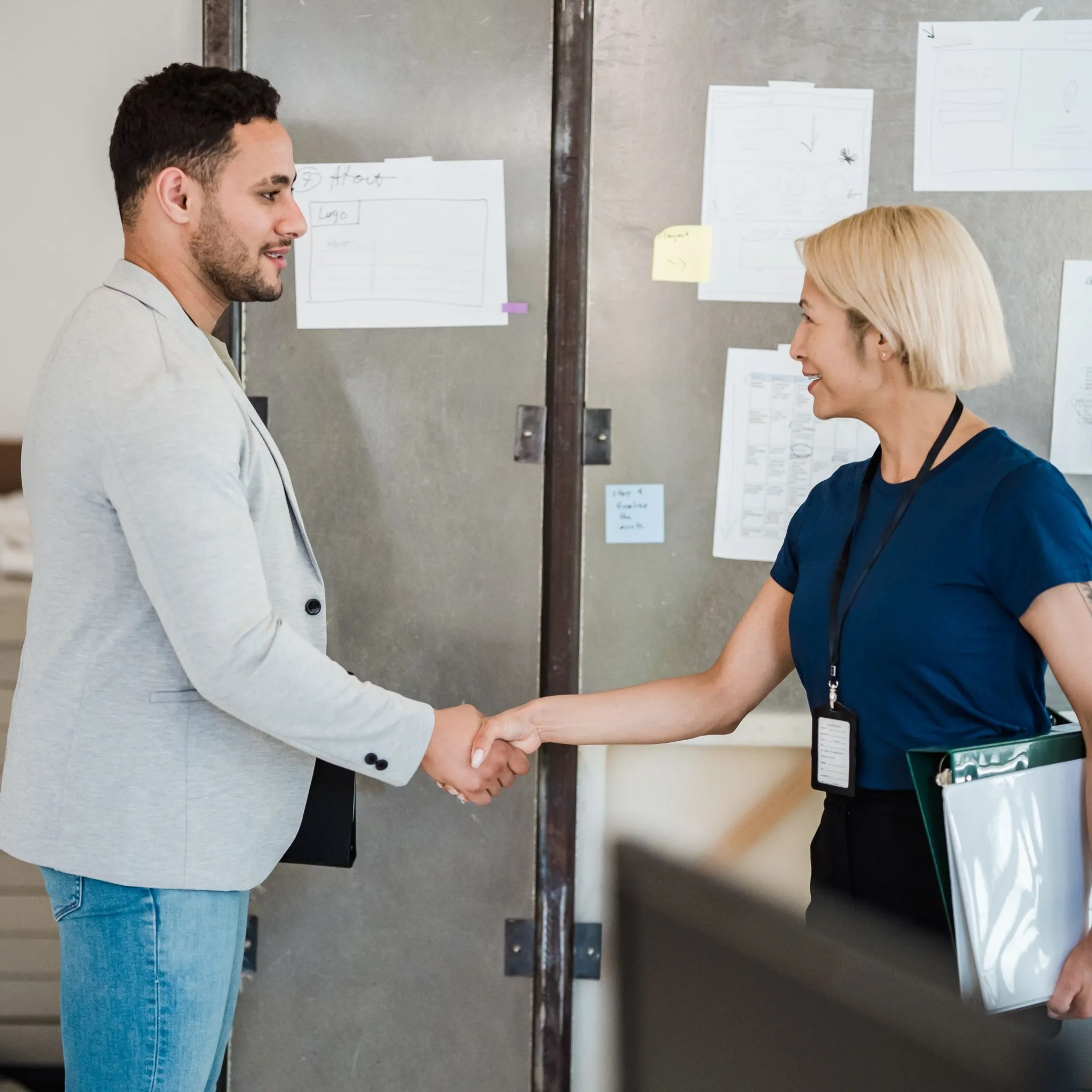 HR professional using a private AI assistant to access company policies