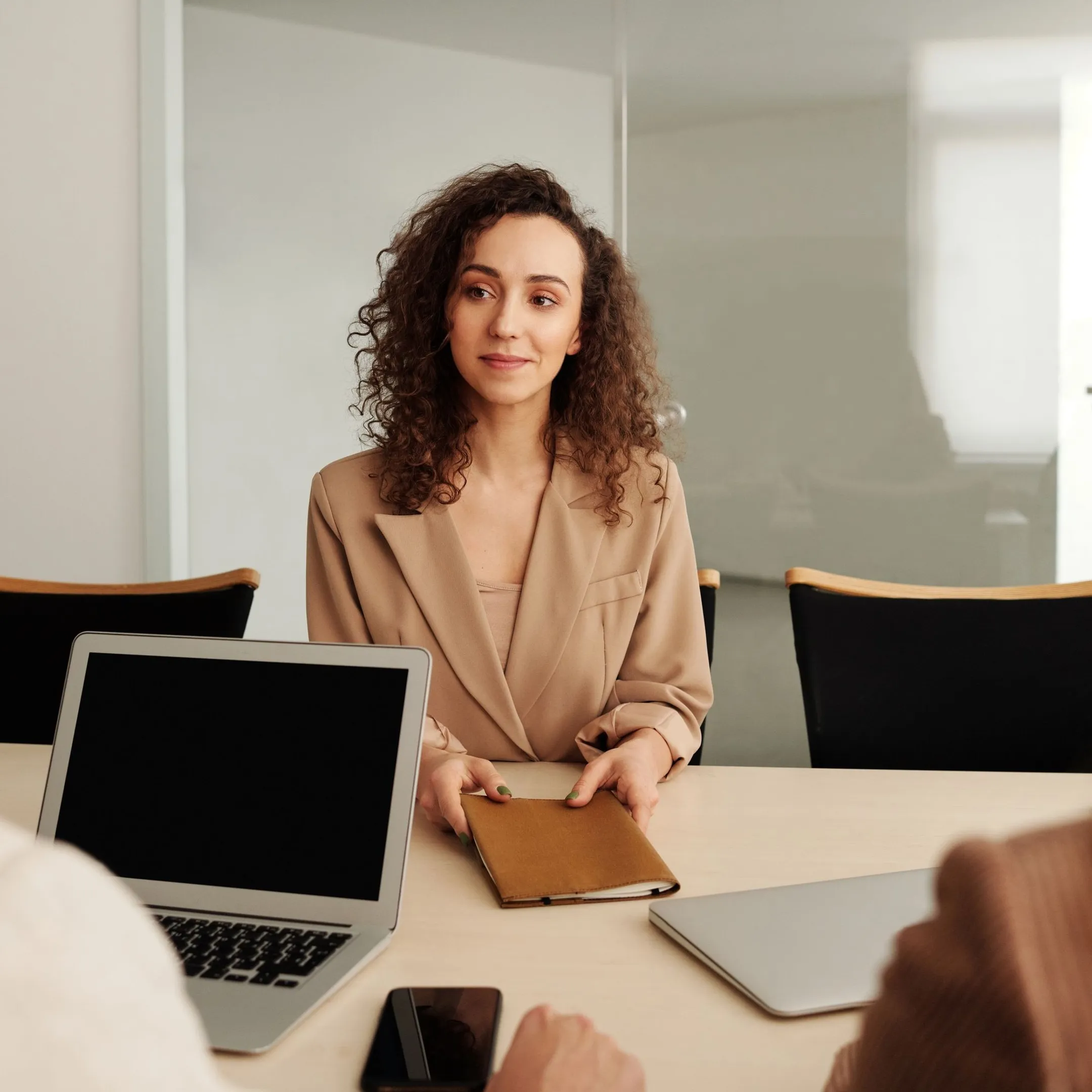 HR team consulting a secure internal AI knowledge assistant