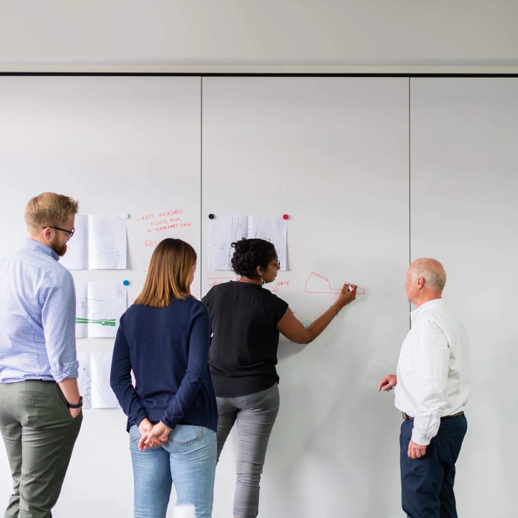 Team using a private internal AI knowledge assistant