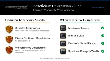 Beneficiary designation common mistakes and update triggers comparison infographic