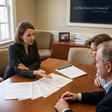 Family reviewing estate planning documents