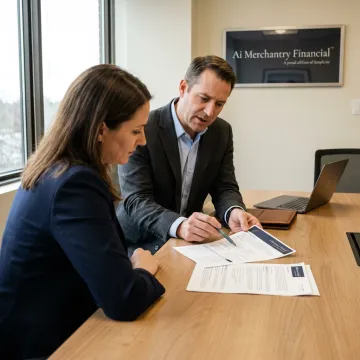 Advisor reviewing accident insurance coverage