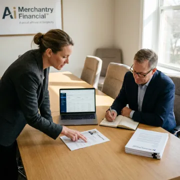Advisor team reviewing recruiting plan