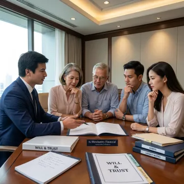Estate planning consultation with family
