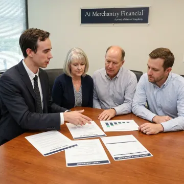 Family reviewing estate planning documents
