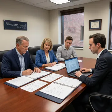 Family meeting with advisor for trust planning