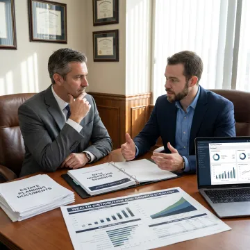 Advisor discussing legacy planning with entrepreneur