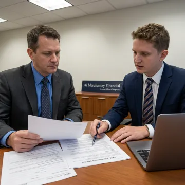 Government employee reviewing life insurance planning documents