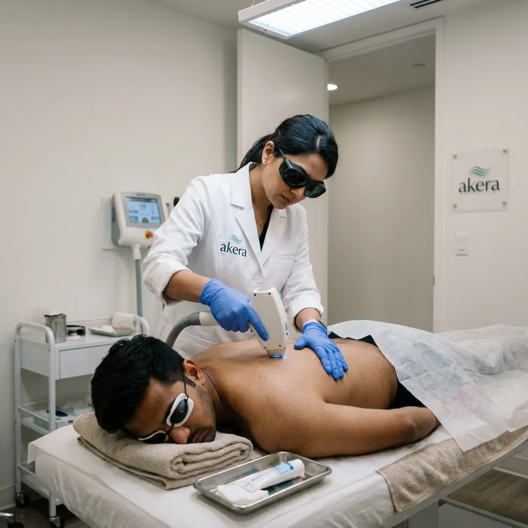 Laser hair removal consultation for men