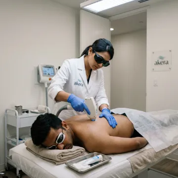 Laser hair removal consultation for men