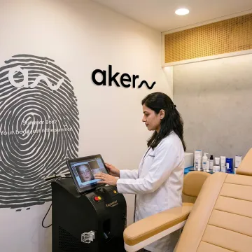 Dermatologist reviewing pigmentation treatment plan