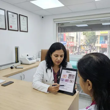 Hair treatment consultation at Akera Health