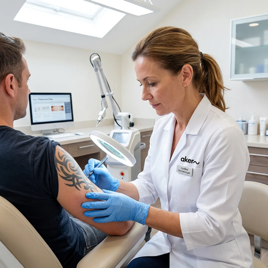 Laser tattoo removal consultation