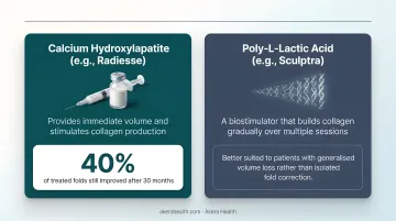 Three dermal filler types for nasolabial folds comparison with duration and benefits