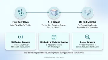 Morpheus8 session frequency guide mild texture laxity and deeper concerns comparison