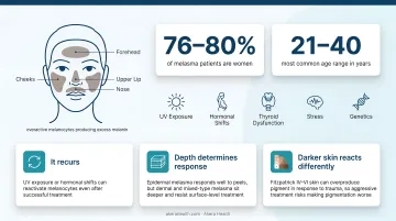 Three key reasons melasma is difficult to treat infographic