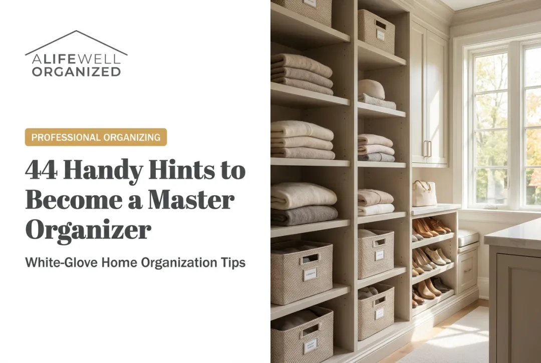 44 Handy Hints to Become a Master Organizer