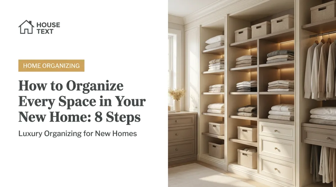 How to Organize Every Space in Your New Home: 8 Steps