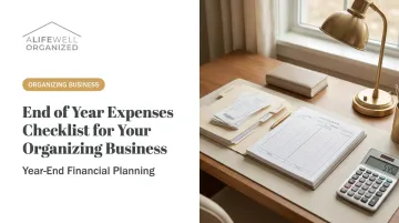 End of Year Expenses Checklist for Your Organizing Business