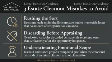 Three common estate cleanout mistakes causing project delays and costly errors