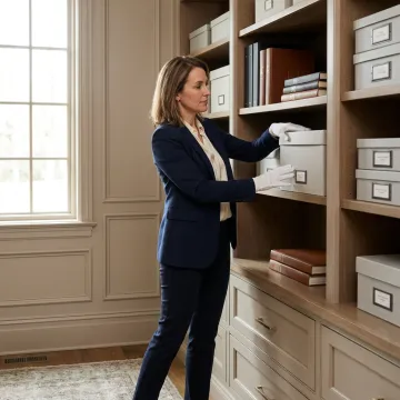 Luxury estate organizing in an elegant home