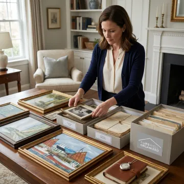 Organizer creating an estate downsizing inventory