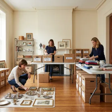 Estate decluttering in a Chicago home