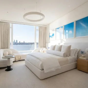 Elegant staged NYC apartment living room