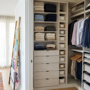 Luxury organized home closet and storage system