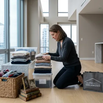Pre-move decluttering in an organized home