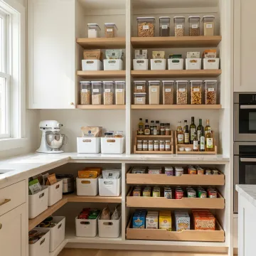 Organized luxury home storage system