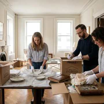 White-glove estate and moving organizers