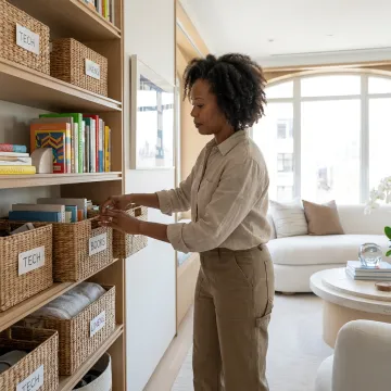 Luxury professional organizing in a bright Long Island home
