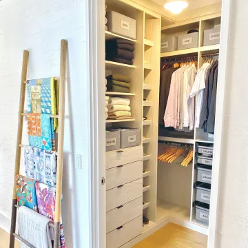Luxury organized closet in a New York City home