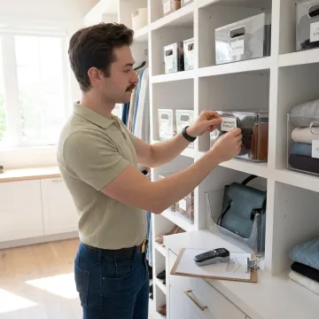 Organizer creating labeled storage systems