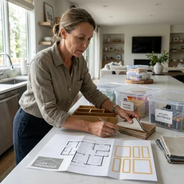 Organizer planning home storage systems