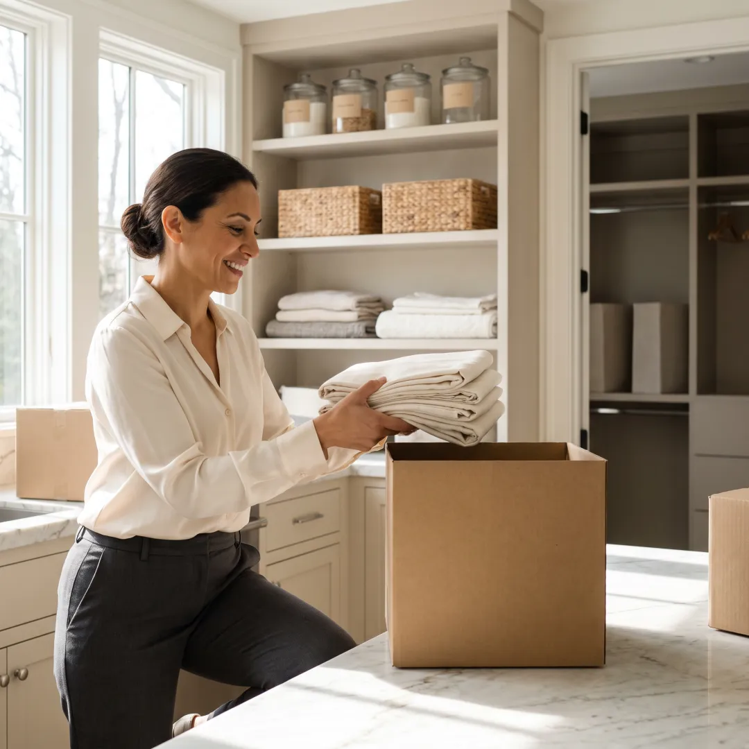 Luxury unpacking and home organizing service