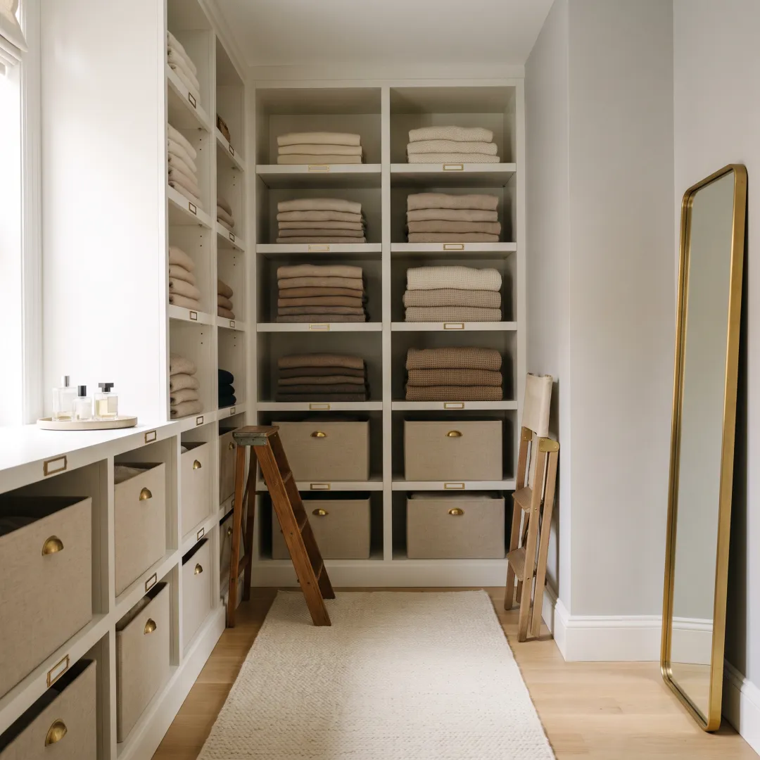 Luxury organized closet in a NYC home