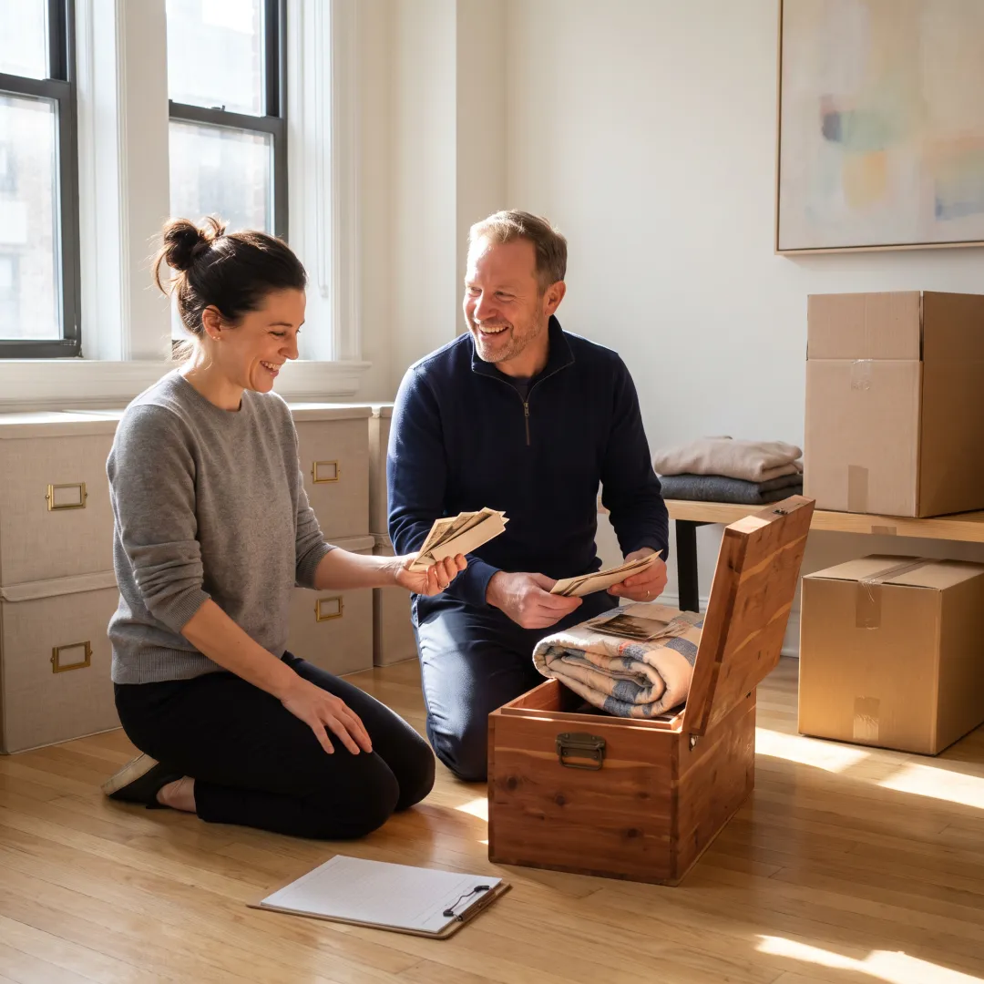 Senior move managers organizing a relocation