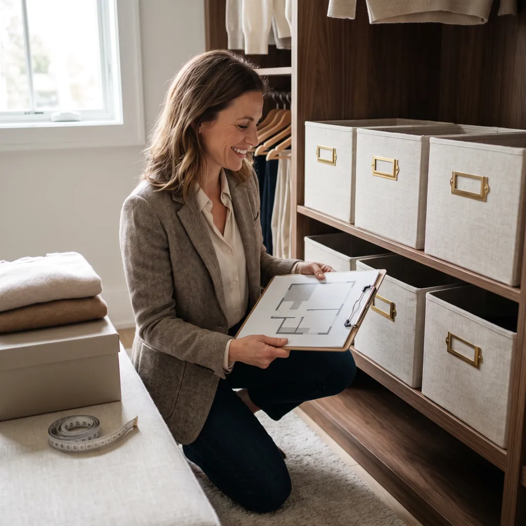 Organizer planning home storage systems