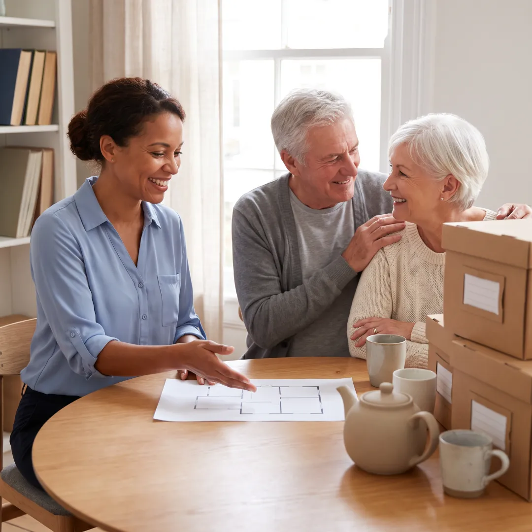 Organizer planning a senior downsizing project