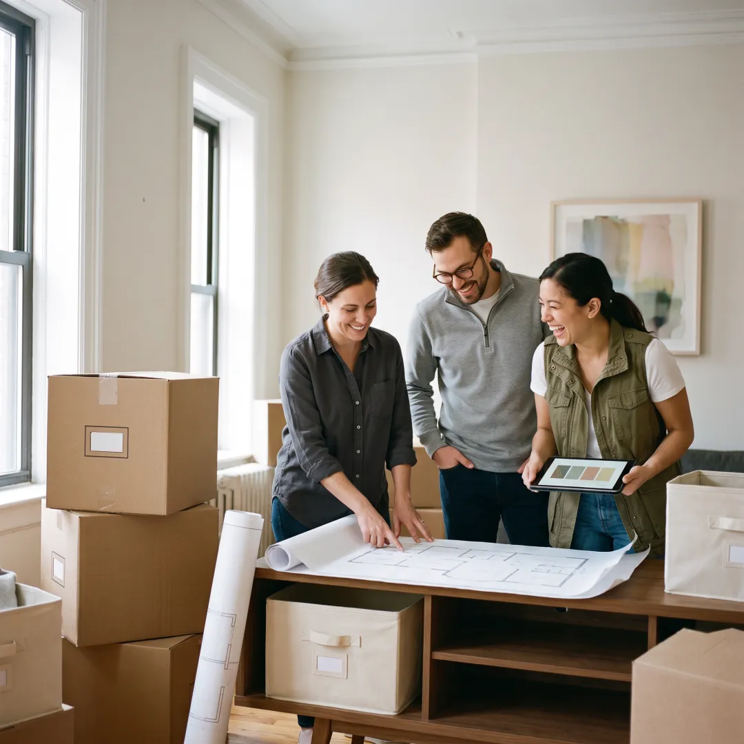 Organizers planning a coordinated home move